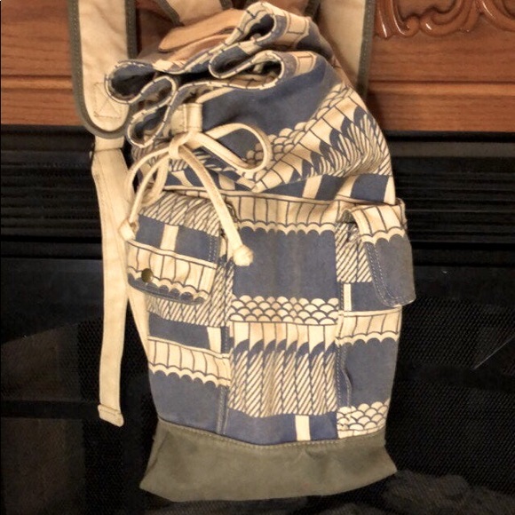 ? Handbags - Aztec Textile Canvas Backpack